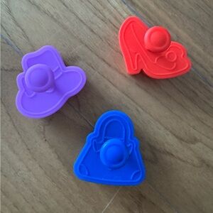 3pc set of 3D cookie cutters - fashion themed